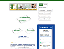 Tablet Screenshot of cesmtenerife.com